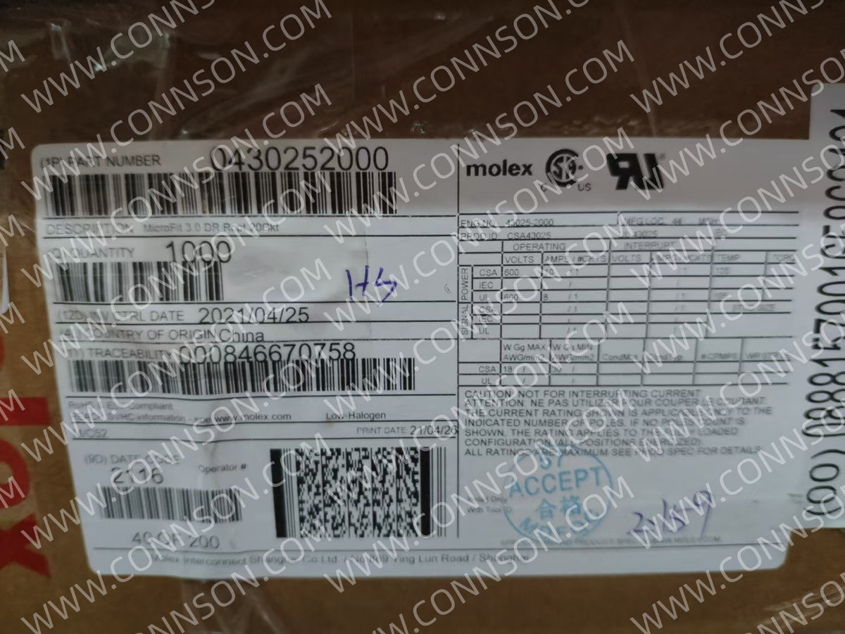 430252000 Molex connector