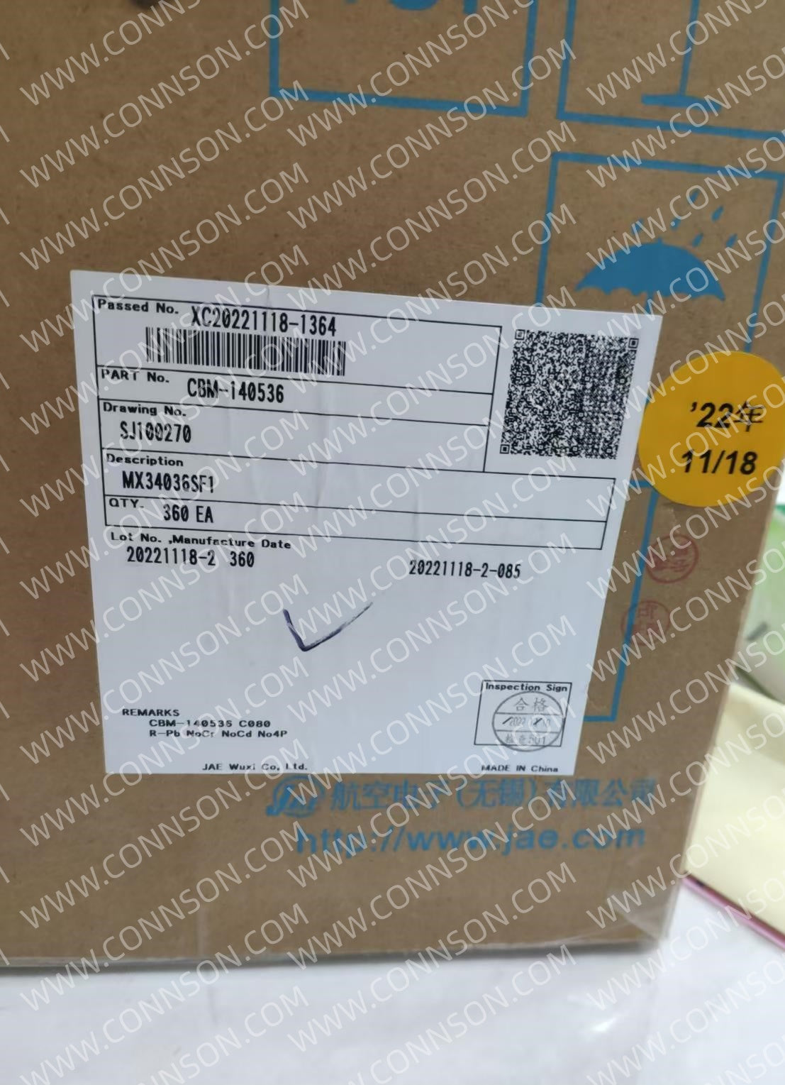 MX34036SF1 JAE connector